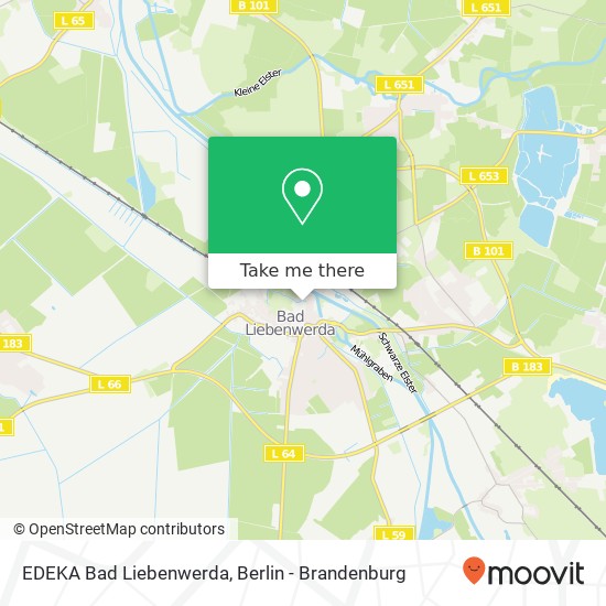 Карта EDEKA Bad Liebenwerda