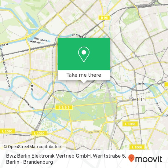 Bwz Berlin Elektronik Vertrieb GmbH, Werftstraße 5 map
