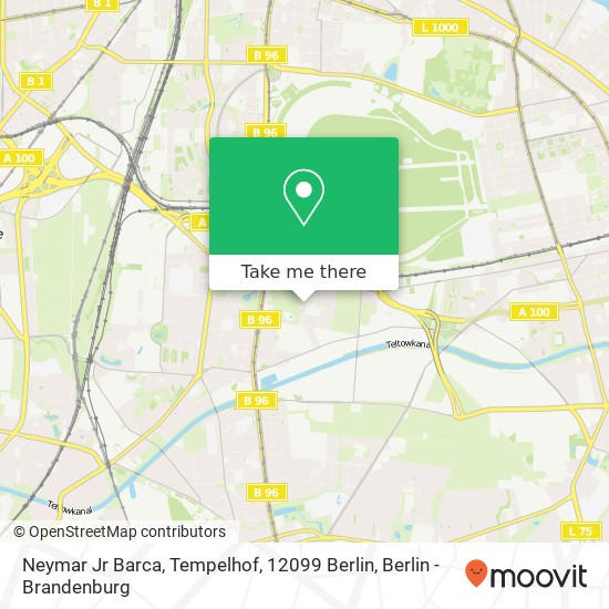 Карта Neymar Jr Barca, Tempelhof, 12099 Berlin