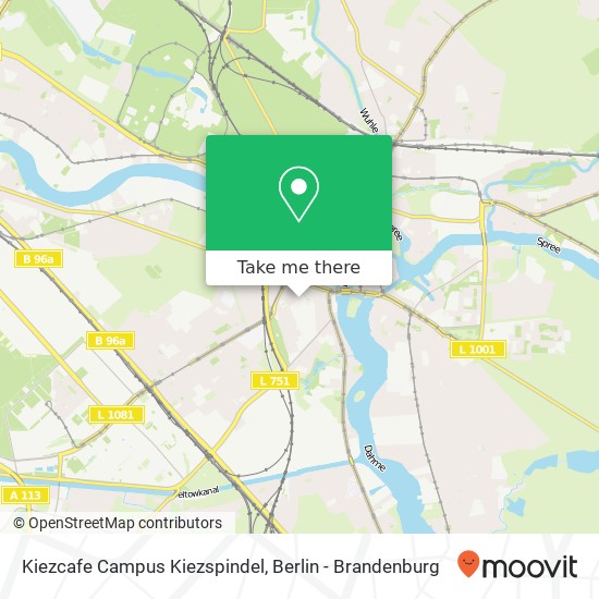 Kiezcafe Campus Kiezspindel, Köpenick, 12557 Berlin map