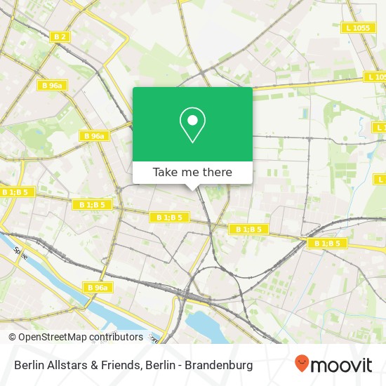 Berlin Allstars & Friends map
