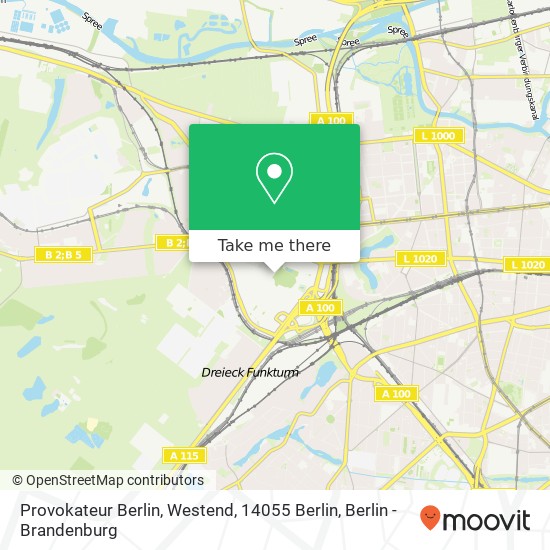 Provokateur Berlin, Westend, 14055 Berlin map