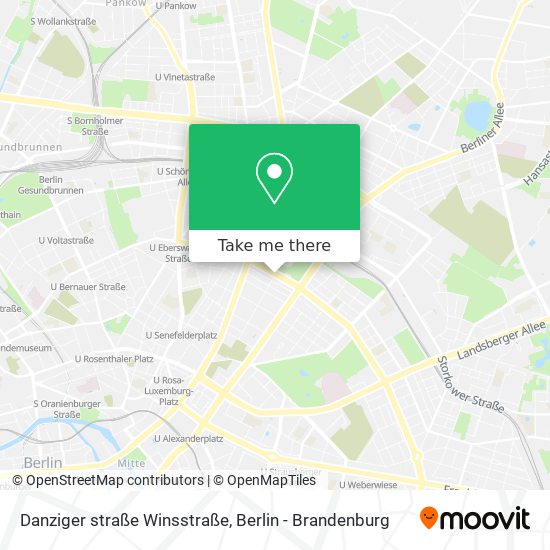 Карта Danziger straße Winsstraße