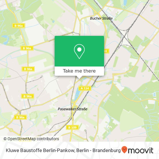 Kluwe Baustoffe Berlin-Pankow, Blankenburger Weg map