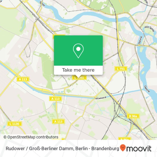 Rudower / Groß-Berliner Damm, Adlershof, 12489 Berlin map