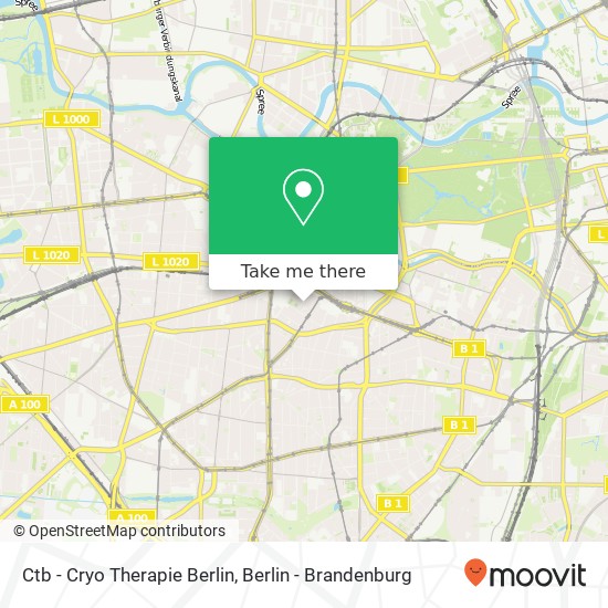 Карта Ctb - Cryo Therapie Berlin, Marburger Straße