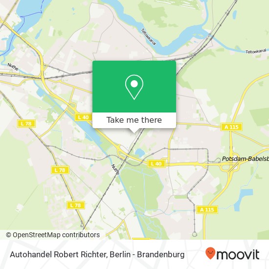 Карта Autohandel Robert Richter, Wetzlarer Straße 110A