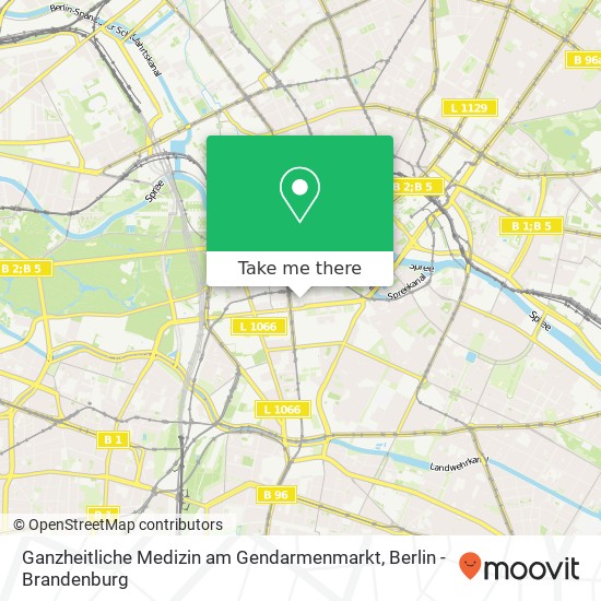 Карта Ganzheitliche Medizin am Gendarmenmarkt, Charlottenstraße 65