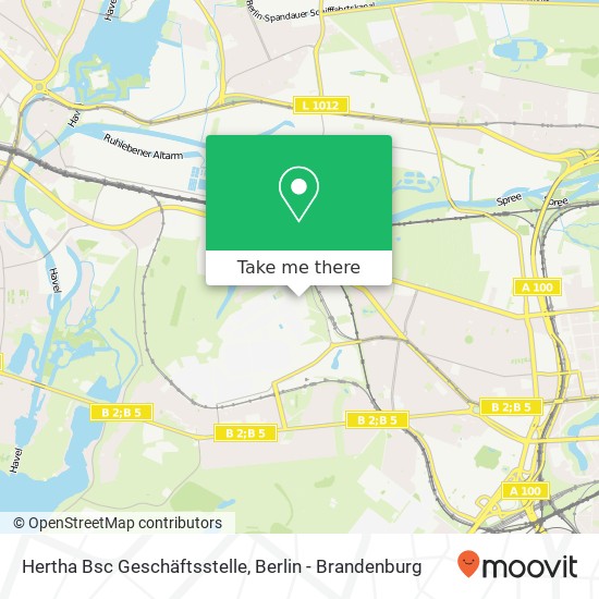 Карта Hertha Bsc Geschäftsstelle, Adlerplatz