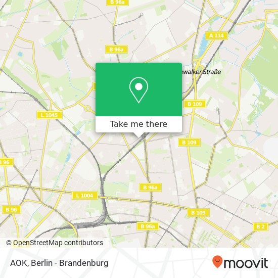 AOK, Florastraße map