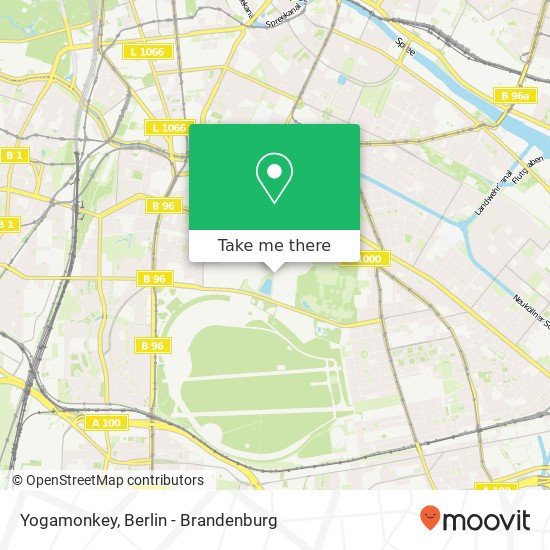 Yogamonkey, Lilienthalstraße map