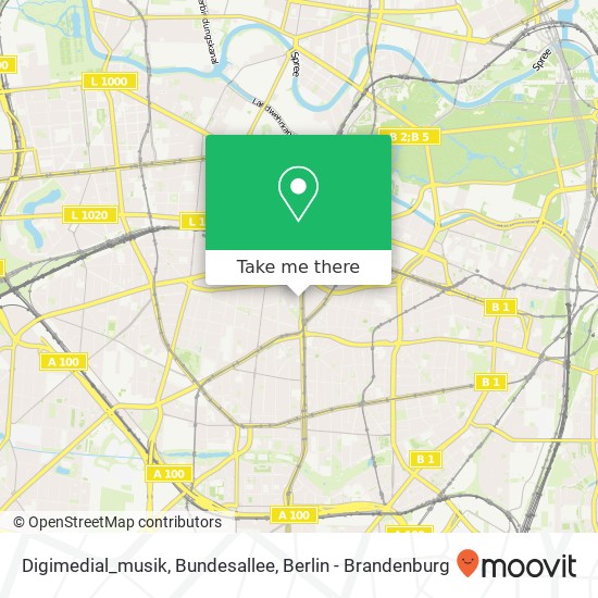 Digimedial_musik, Bundesallee map