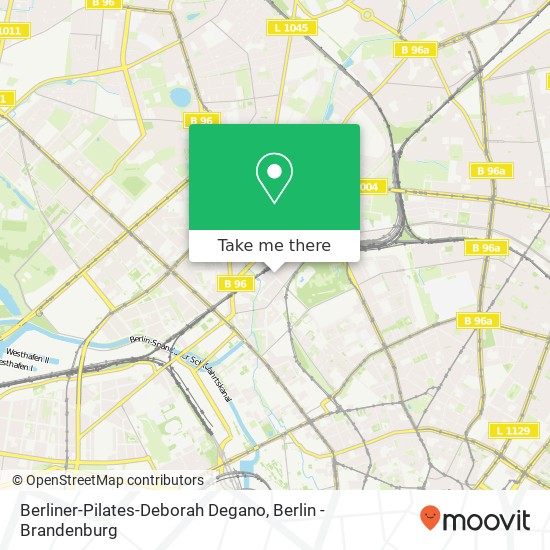 Карта Berliner-Pilates-Deborah Degano, Wiesenstraße 7