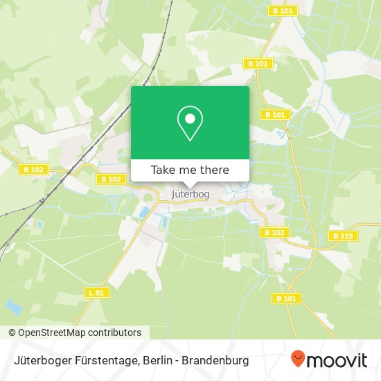 Jüterboger Fürstentage map