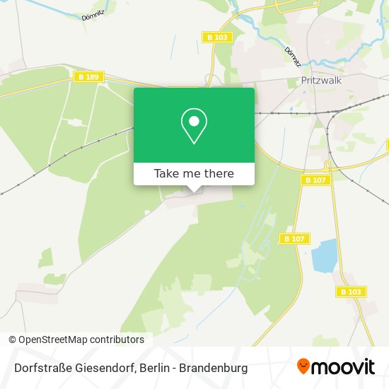 Dorfstraße Giesendorf map