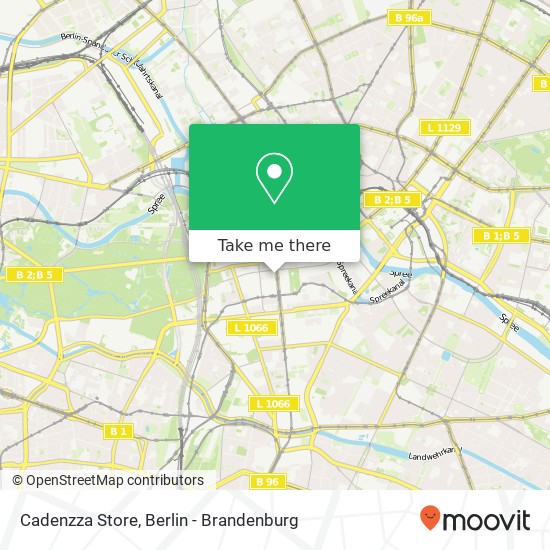 Карта Cadenzza Store, Friedrichstraße 172