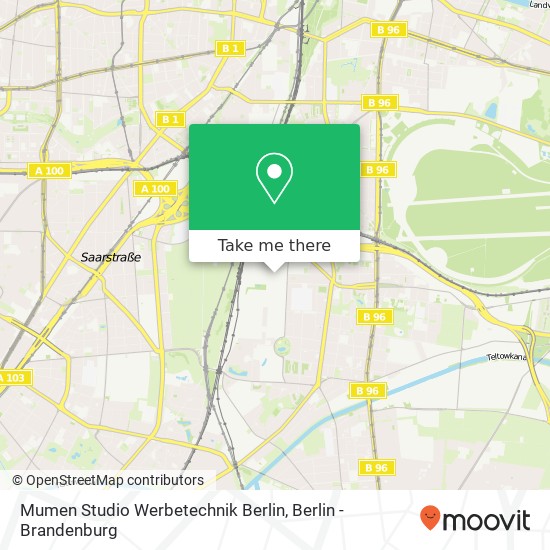 Карта Mumen Studio Werbetechnik Berlin, Eresburgstraße