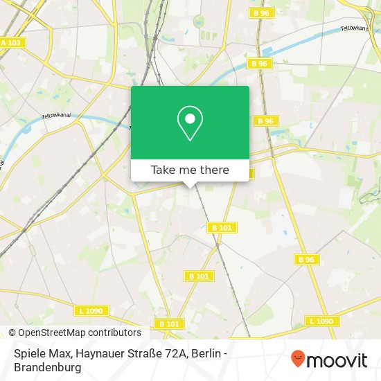 Карта Spiele Max, Haynauer Straße 72A