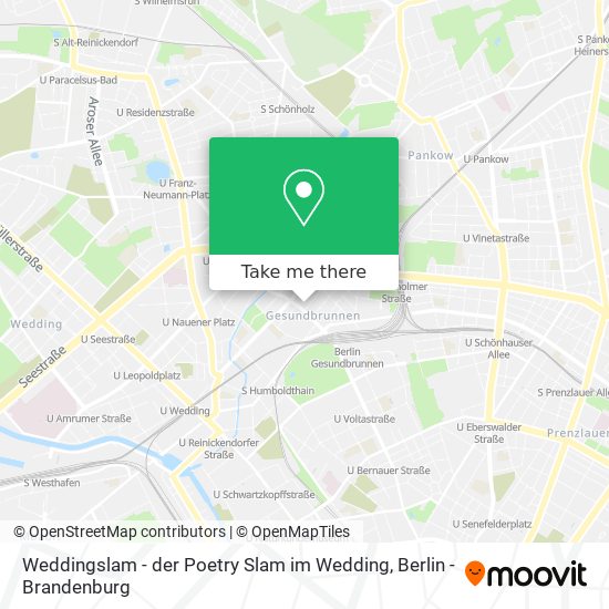 Weddingslam - der Poetry Slam im Wedding map