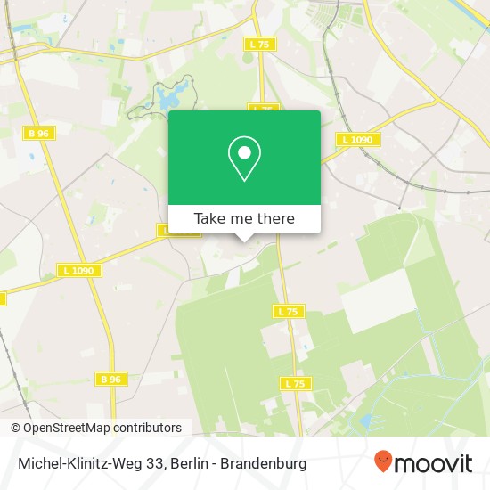 Michel-Klinitz-Weg 33, Buckow, 12349 Berlin map