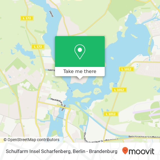 Schulfarm Insel Scharfenberg, Scharfenberger Straße map