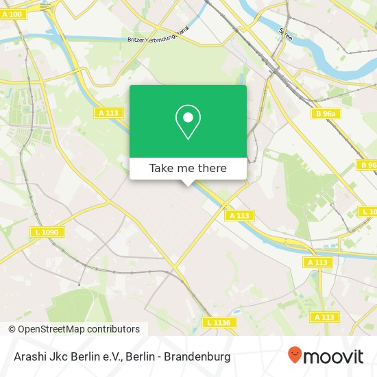 Карта Arashi Jkc Berlin e.V., Männertreuweg 4A