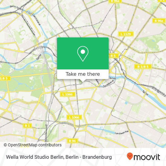 Карта Wella World Studio Berlin, Markgrafenstraße 34