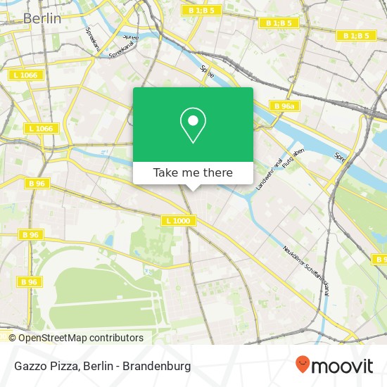 Карта Gazzo Pizza, Hobrechtstraße 57