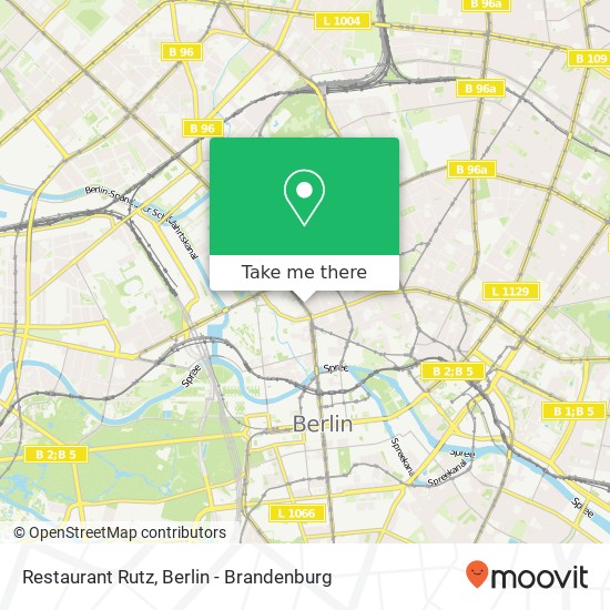 Restaurant Rutz, Chausseestraße map