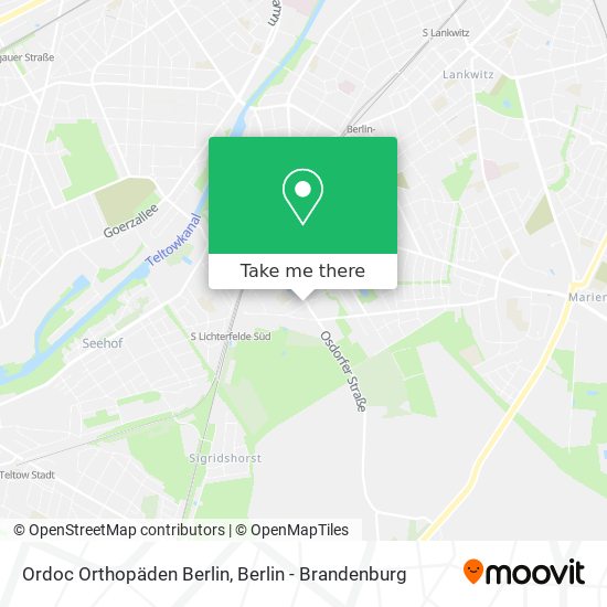 Ordoc Orthopäden Berlin map