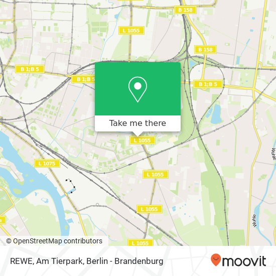 REWE, Am Tierpark map