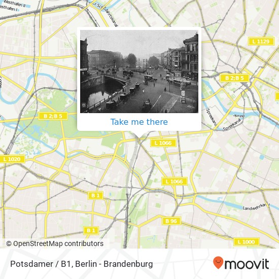 Potsdamer / B1, Mitte, 10117 Berlin map