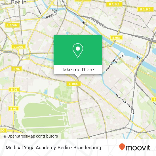 Карта Medical Yoga Academy, Kottbusser Damm 68