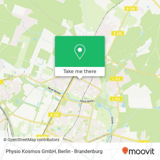 Карта Physio Kosmos GmbH, Flämingstraße 122
