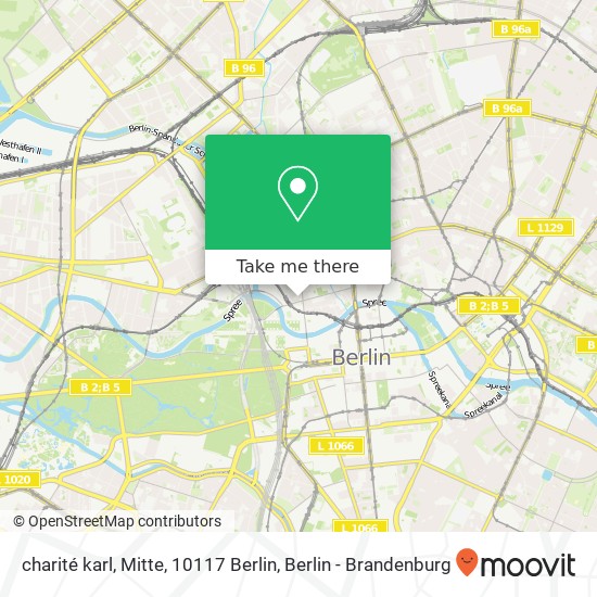 charité karl, Mitte, 10117 Berlin map