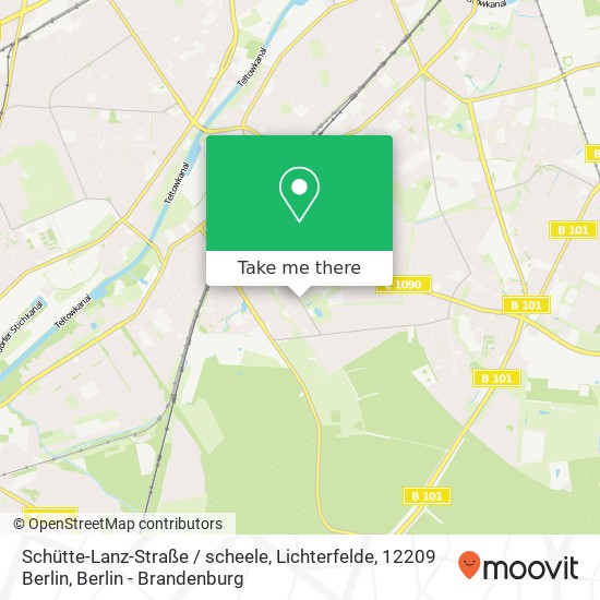 Карта Schütte-Lanz-Straße / scheele, Lichterfelde, 12209 Berlin