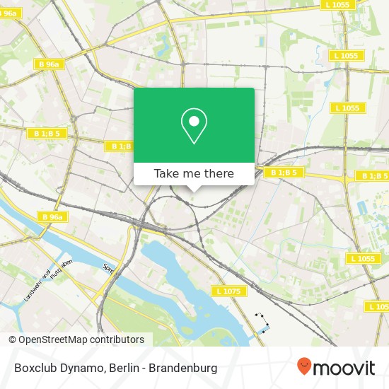 Карта Boxclub Dynamo, Coppistraße 17