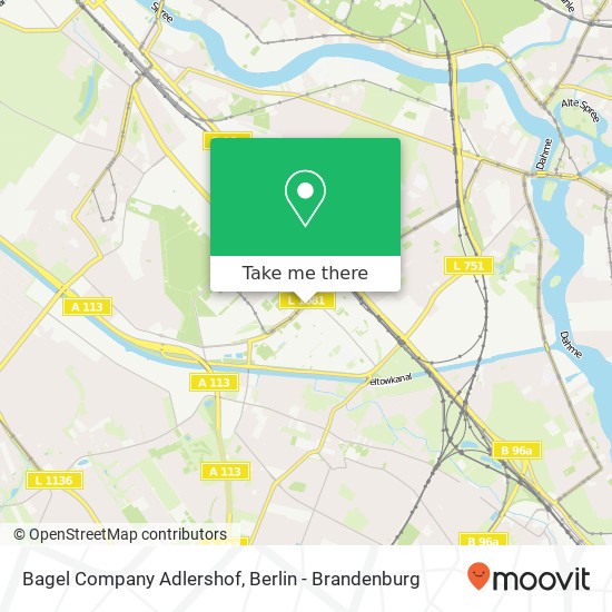 Bagel Company Adlershof, Rudower Chaussee 13 map