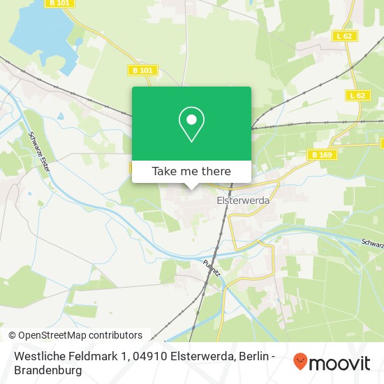 Карта Westliche Feldmark 1, 04910 Elsterwerda