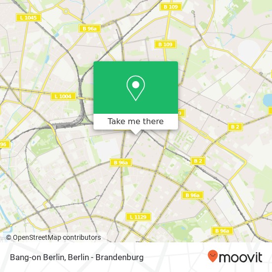 Карта Bang-on Berlin, Stargarder Straße 12A