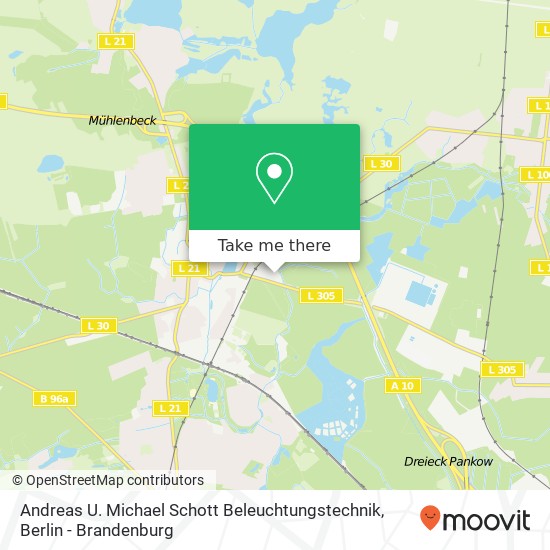 Andreas U. Michael Schott Beleuchtungstechnik, Am Hasensprung 10A map