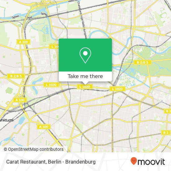 Карта Carat Restaurant, Wielandstraße 45