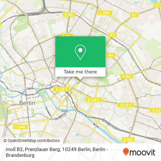 Карта moll B2, Prenzlauer Berg, 10249 Berlin