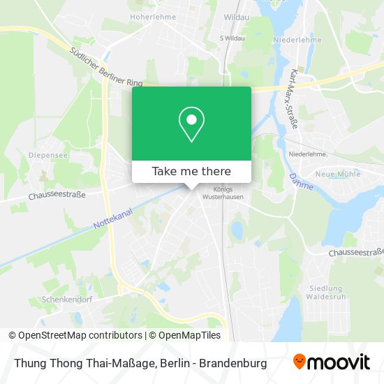 Карта Thung Thong Thai-Maßage