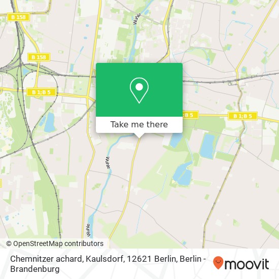 Chemnitzer achard, Kaulsdorf, 12621 Berlin map