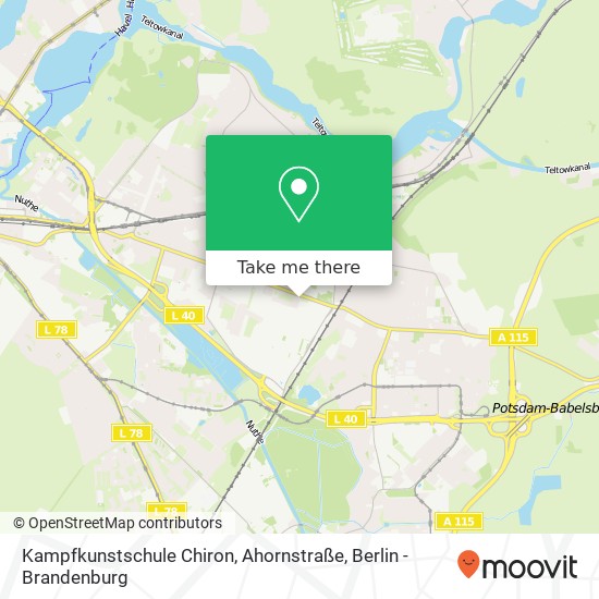 Карта Kampfkunstschule Chiron, Ahornstraße