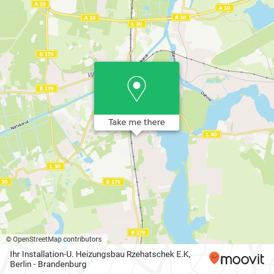Карта Ihr Installation-U. Heizungsbau Rzehatschek E.K, Am Krebssee 5