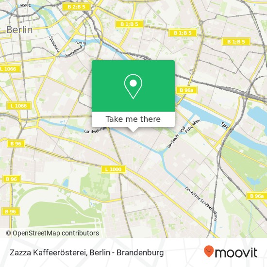 Карта Zazza Kaffeerösterei, Ohlauer Straße 38