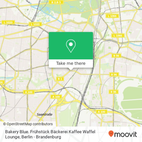 Карта Bakery Blue. Frühstück Bäckerei Kaffee Waffel Lounge, Kaiser-Wilhelm-Platz 4