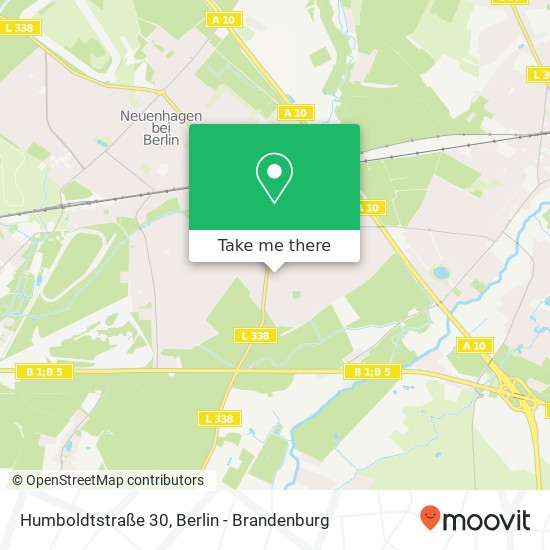 Humboldtstraße 30, Bollensdorf, 15366 Neuenhagen bei Berlin map